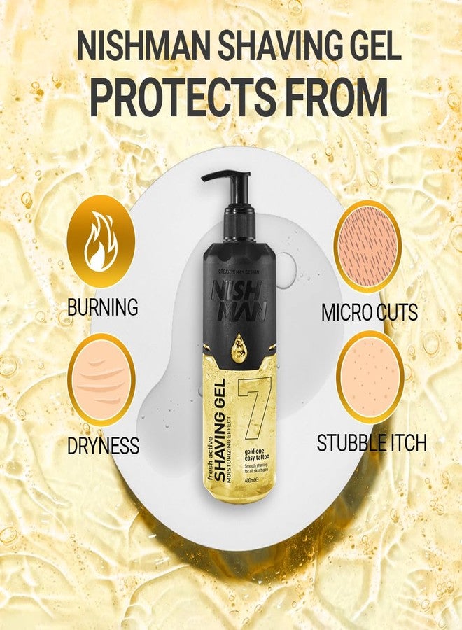 Nishman Fresh Active Non Foaming Shaving Gel | Moisturizing Effect | Dermatologist Tested | All Skin Type | Vegan, No Sulfates, Parabens or Silicones | 400 ML - Image 4